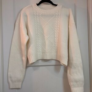 Cozy Cream Cable Knit Sweater